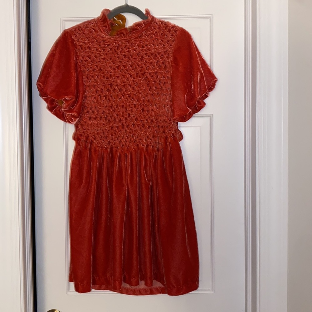 Red Free People Gum Drop Mini dress